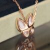 FanJia Two Butterfly Series Collar Necklace ZP, Luxury V-Gold Plated Jewelry with Imported Swarovski Stones
