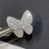 692fc2be99f2d84055c88548 VCA Clover Full Diamond Butterfly Necklace in White Gold Tone