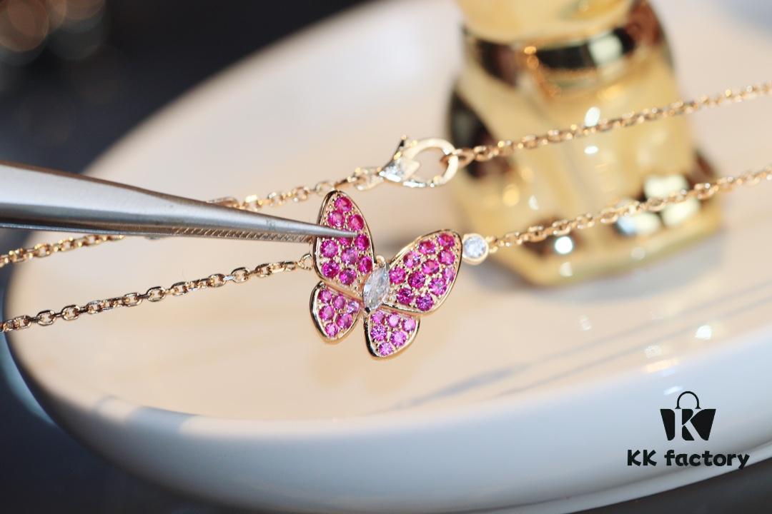 692fc2bf99f2d84055c8854a VCA Butterfly Full Diamond Necklace ZP Version 🦋