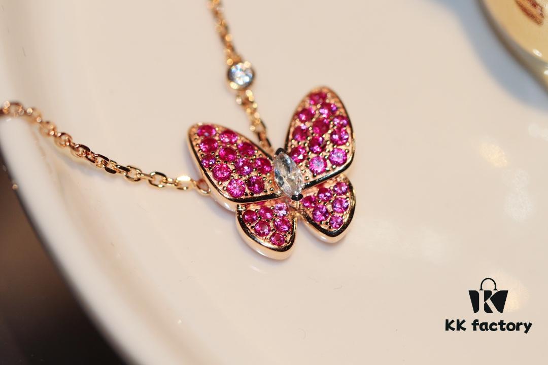 692fc2c199f2d84055c8854b VCA Butterfly Full Diamond Necklace ZP Version 🦋