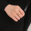 692fc2c199f2d84055c8854d Luxury Craftsmanship VCA Van Cleef & Arpels Alhambra Signature Ring with Smooth Pearl Edge - Elegant Design in Rose Gold, Gold, and Silver