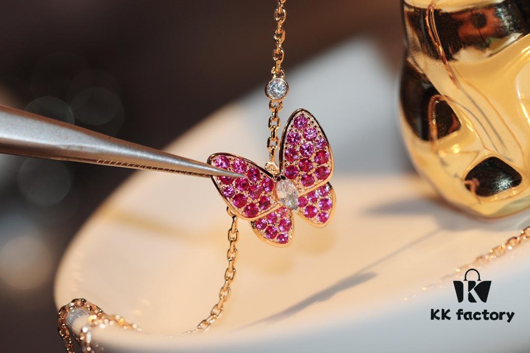 692fc2c899f2d84055c8855a VCA Butterfly Full Diamond Necklace ZP Version 🦋