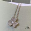692fc2e099f2d84055c88589 VCA Clover Necklace, Delicate Feminine Style Collarbone Necklace, Silver Only, ZP Custom Edition