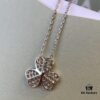 692fc2e199f2d84055c8858b VCA Clover Necklace, Delicate Feminine Style Collarbone Necklace, Silver Only, ZP Custom Edition