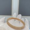 692fc2ee99f2d84055c885a2 New VCA Four-Leaf Clover Perlee Beaded Bracelet, Single Row Diamond Bracelet, Classic Stacking Design, Vintage and Exquisite