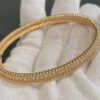692fc2f099f2d84055c885a4 New VCA Four-Leaf Clover Perlee Beaded Bracelet, Single Row Diamond Bracelet, Classic Stacking Design, Vintage and Exquisite