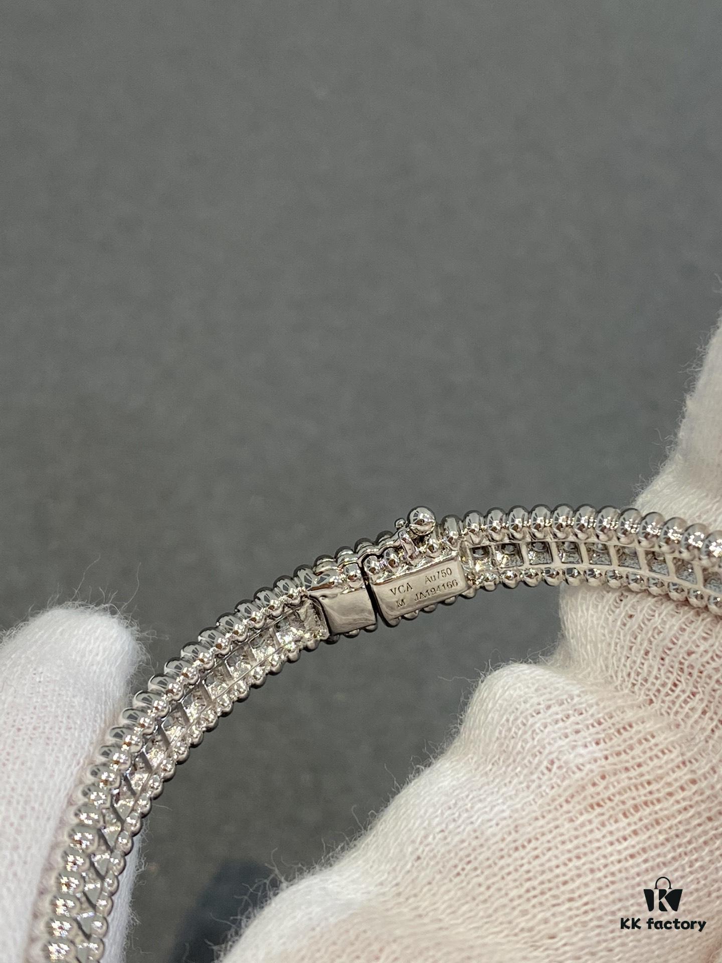 692fc2f699f2d84055c885ac New Vca Four-Leaf Clover Perlee Beaded Bracelet, Single Row Diamond Bracelet, Classic Layering Design, Vintage and Exquisite