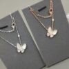 692fc30699f2d84055c885c7 VCA 3D Butterfly White Mother-of-Pearl Pendant Necklace, Classic Jewelry-Grade Design