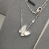 692fc30799f2d84055c885c8 VCA 3D Butterfly White Mother-of-Pearl Pendant Necklace, Classic Jewelry-Grade Design