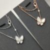 692fc30799f2d84055c885c9 VCA 3D Butterfly White Mother-of-Pearl Pendant Necklace, Classic Jewelry-Grade Design