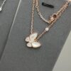 692fc30799f2d84055c885ca VCA 3D Butterfly White Mother-of-Pearl Pendant Necklace, Classic Jewelry-Grade Design