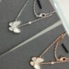 692fc30a99f2d84055c885cb VCA 3D Butterfly White Mother-of-Pearl Pendant Necklace, Classic Jewelry-Grade Design