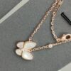 692fc30b99f2d84055c885cc VCA 3D Butterfly White Mother-of-Pearl Pendant Necklace, Classic Jewelry-Grade Design