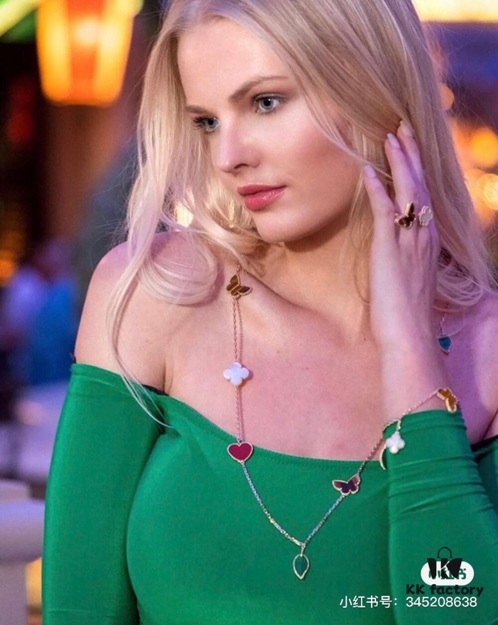 692fc31299f2d84055c885d5 Lucky Bracelet with Clover, Leaf, Heart, and Butterfly Charms