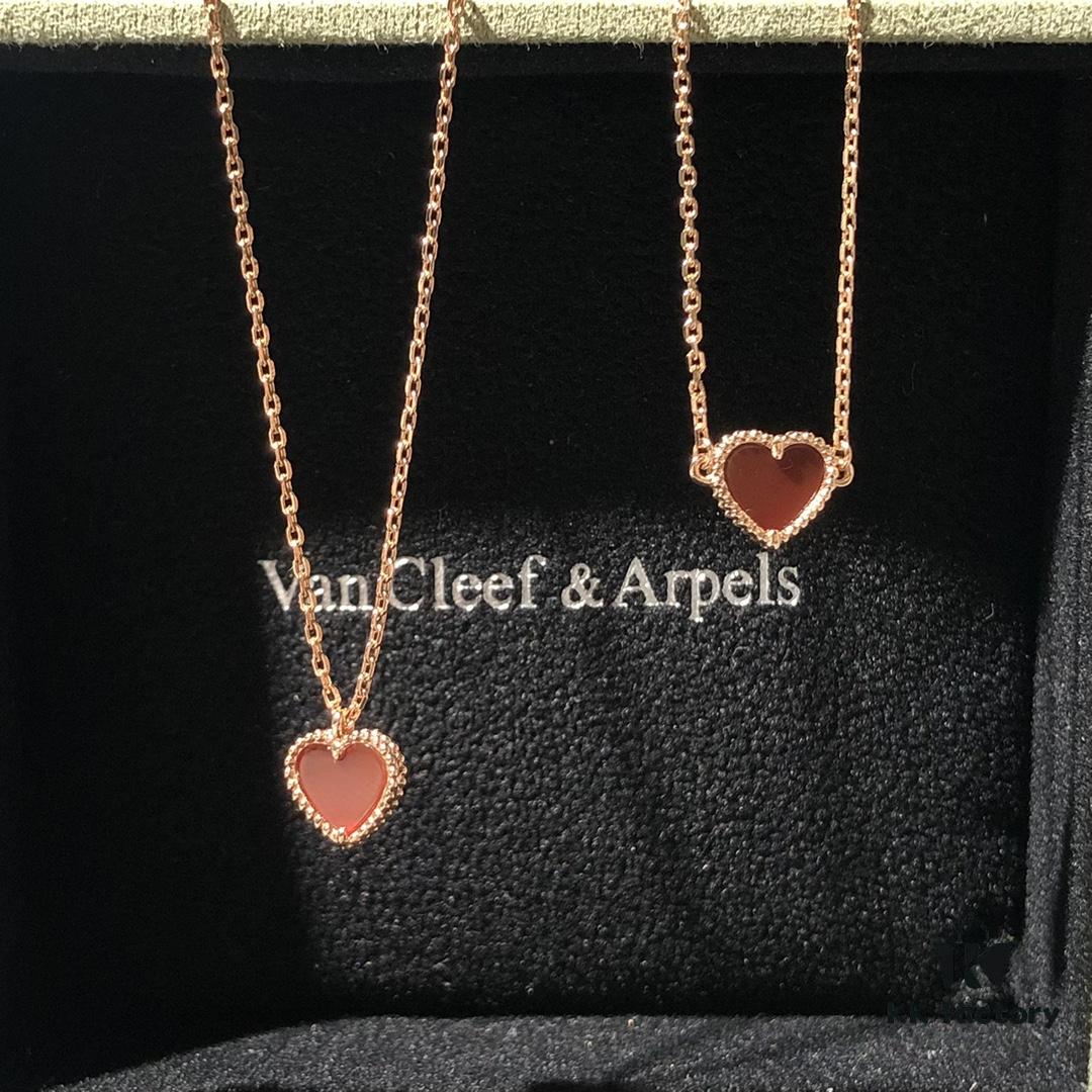 692fc32799f2d84055c885f4 Rose Gold Combo: Red Carnelian Heart Bracelet and Necklace