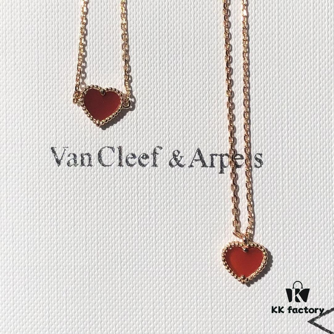 692fc32999f2d84055c885f7 Rose Gold Combo: Red Carnelian Heart Bracelet and Necklace