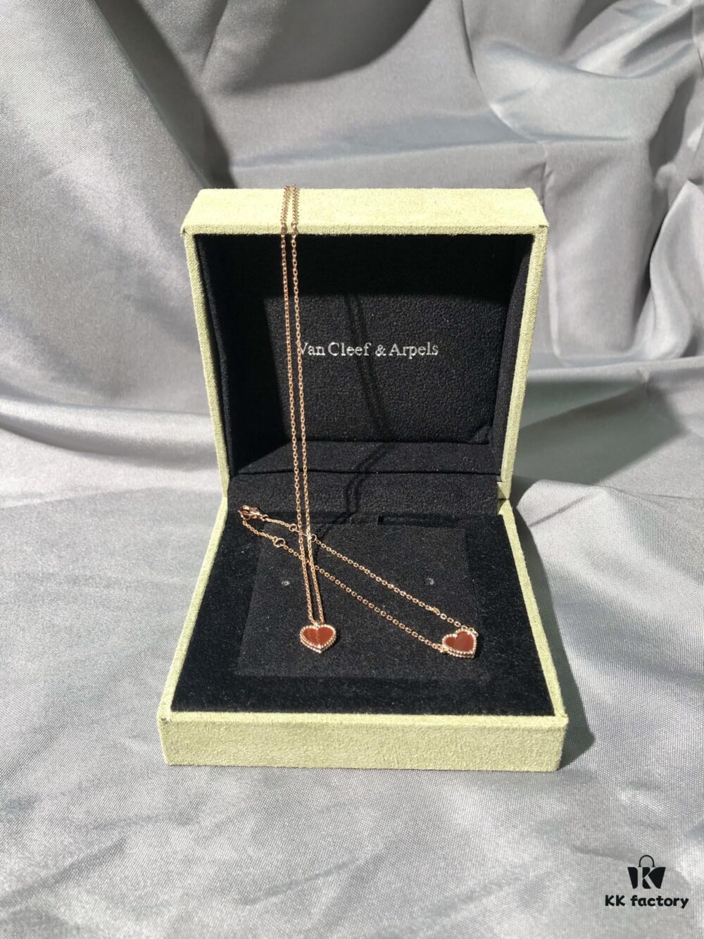 692fc32a99f2d84055c885f8 Rose Gold Combo: Red Carnelian Heart Bracelet and Necklace