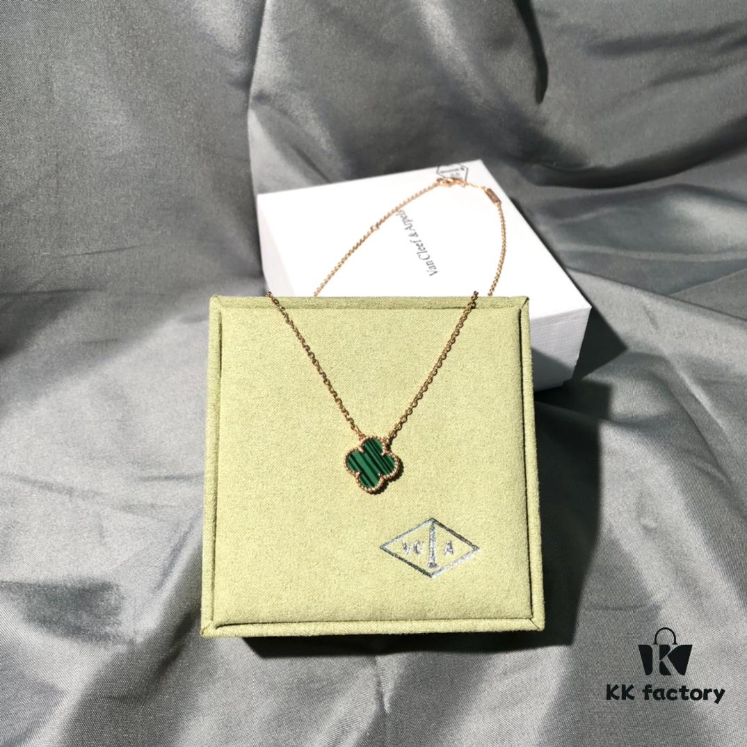 692fc32c99f2d84055c885fb Necklace · Rose Gold Set: Malachite Clover / Tiger's Eye Clover / White Mother of Pearl Clover