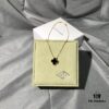 Necklace · Gold Series: Tiger's Eye Four-Leaf Clover / White Mother-of-Pearl Four-Leaf Clover / Red Carnelian Four-Leaf Clover / Black Onyx Four-Leaf Clover