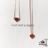 692fc33799f2d84055c88609 Rose Gold Combo: Red Carnelian Heart Bracelet and Necklace