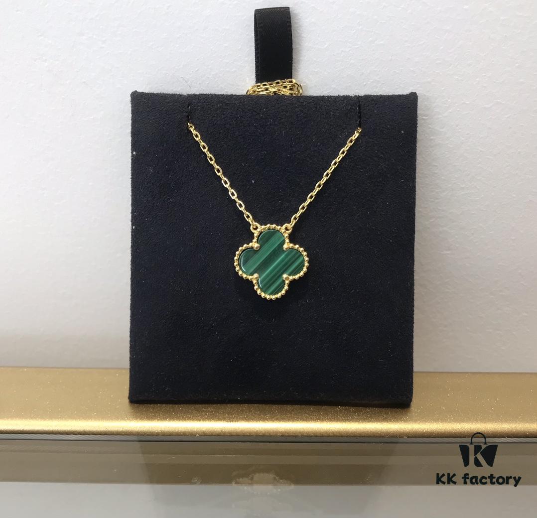 Medium Clover Necklace Collection - Diamond-Paved Top-Quality Sterling Silver 18K Gold Plated