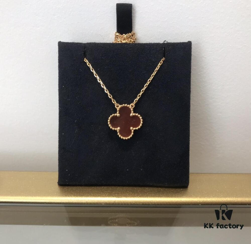 692fc36d99f2d84055c88660 Medium Four-Leaf Clover Necklace Collection - Diamond-Paved Top-Quality Sterling Silver 18K Gold Plated