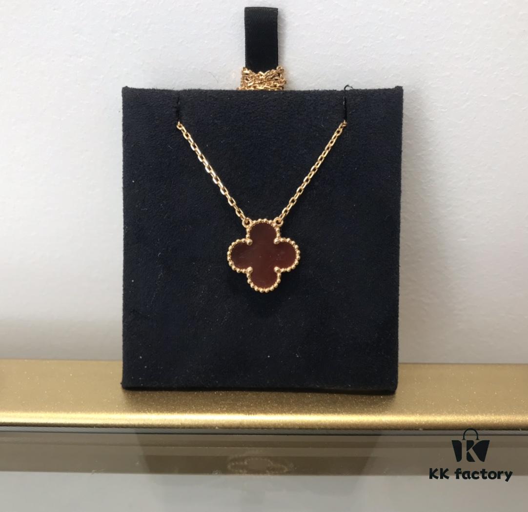 692fc36d99f2d84055c88660 Medium Four-Leaf Clover Necklace Collection - Diamond-Paved Top-Quality Sterling Silver 18K Gold Plated