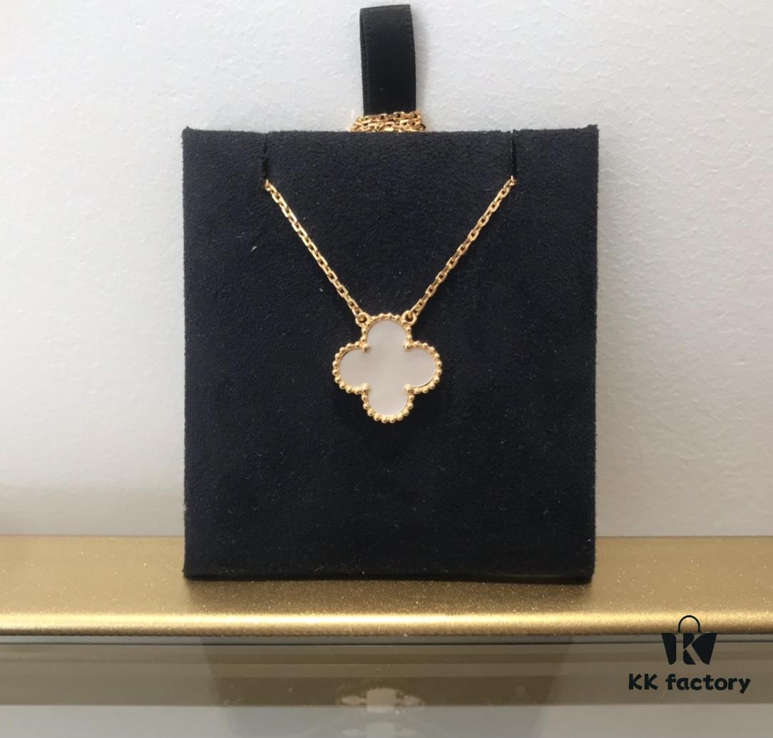 692fc36e99f2d84055c88663 Medium Four-Leaf Clover Necklace Collection - Diamond-Paved Top-Quality Sterling Silver 18K Gold Plated