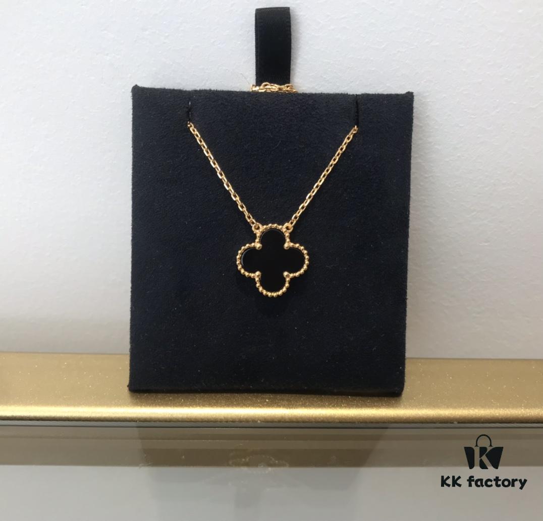 692fc37099f2d84055c88665 Medium Four-Leaf Clover Necklace Collection - Diamond-Paved Top-Quality Sterling Silver 18K Gold Plated