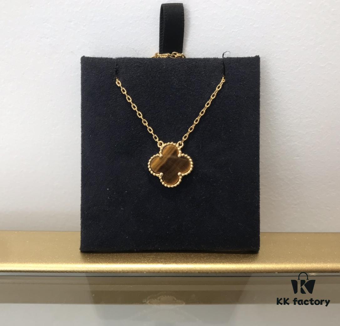 692fc37199f2d84055c88666 Medium Four-Leaf Clover Necklace Collection - Diamond-Paved Top-Quality Sterling Silver 18K Gold Plated