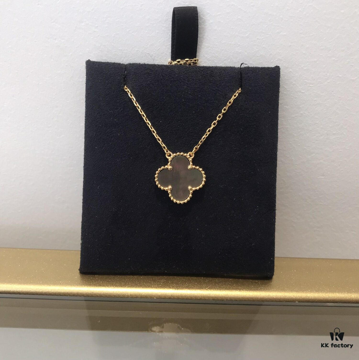 692fc37299f2d84055c88668 Medium Four-Leaf Clover Necklace Collection - Diamond-Paved Top-Quality Sterling Silver 18K Gold Plated