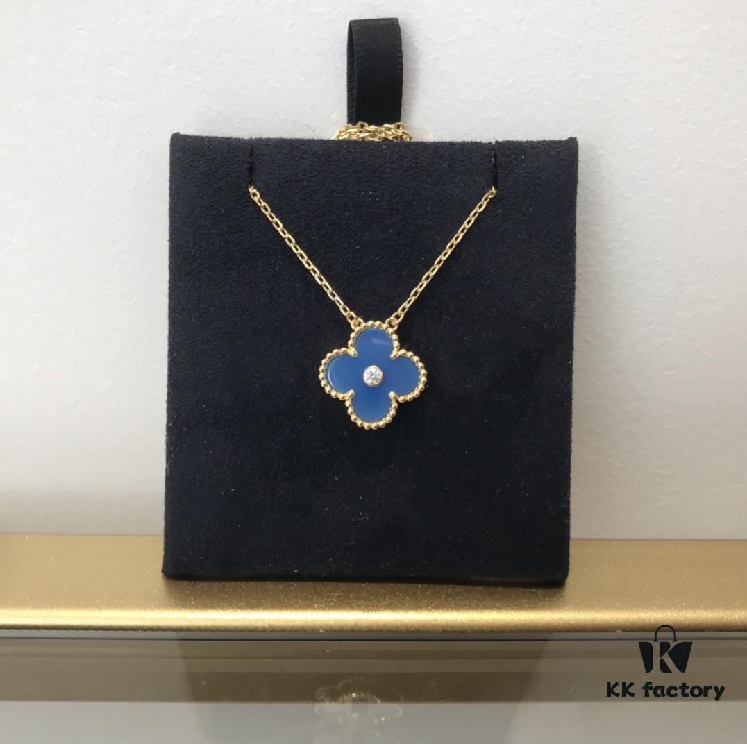 692fc37299f2d84055c8866a Medium Four-Leaf Clover Necklace Collection - Diamond-Paved Top-Quality Sterling Silver 18K Gold Plated
