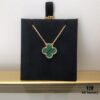 692fc37399f2d84055c8866b Medium Four-Leaf Clover Necklace Collection - Diamond-Paved Top-Quality Sterling Silver 18K Gold Plated