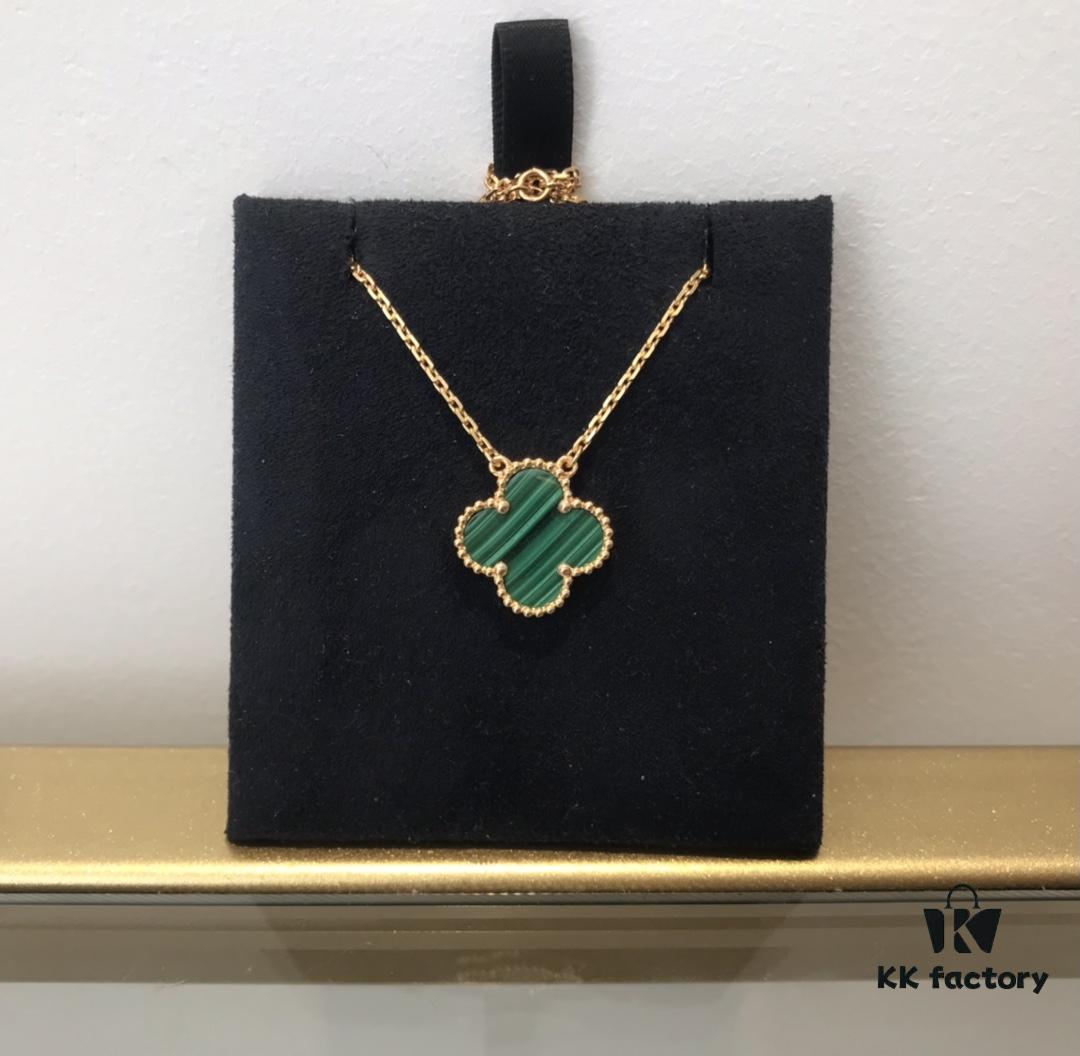 692fc37399f2d84055c8866b Medium Four-Leaf Clover Necklace Collection - Diamond-Paved Top-Quality Sterling Silver 18K Gold Plated