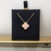 692fc37499f2d84055c8866d Medium Four-Leaf Clover Necklace Collection - Diamond-Paved Top-Quality Sterling Silver 18K Gold Plated