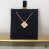 692fc37799f2d84055c88673 Medium Four-Leaf Clover Necklace Collection - Diamond-Paved Top-Quality Sterling Silver 18K Gold Plated