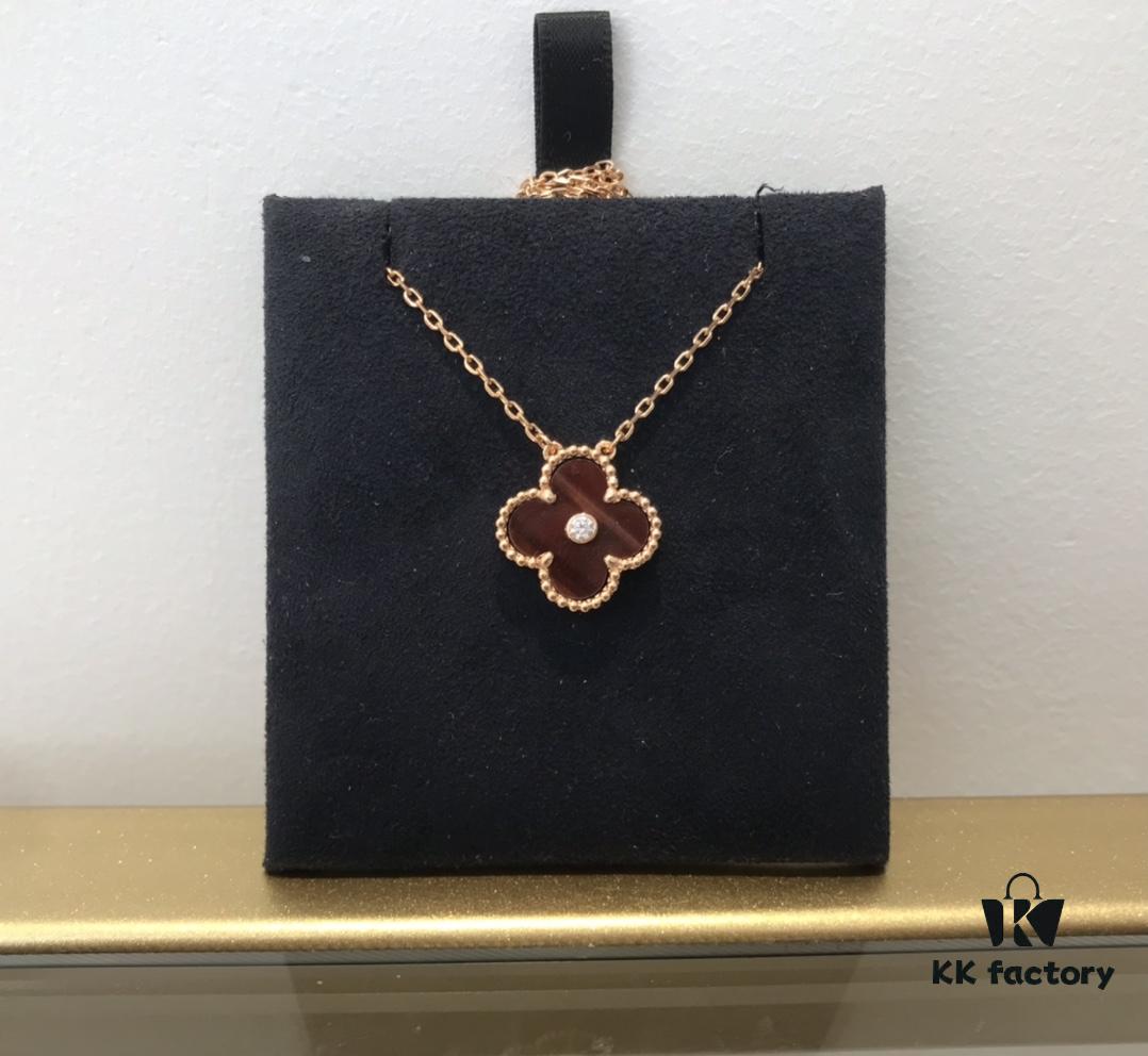 692fc37799f2d84055c88674 Medium Four-Leaf Clover Necklace Collection - Diamond-Paved Top-Quality Sterling Silver 18K Gold Plated