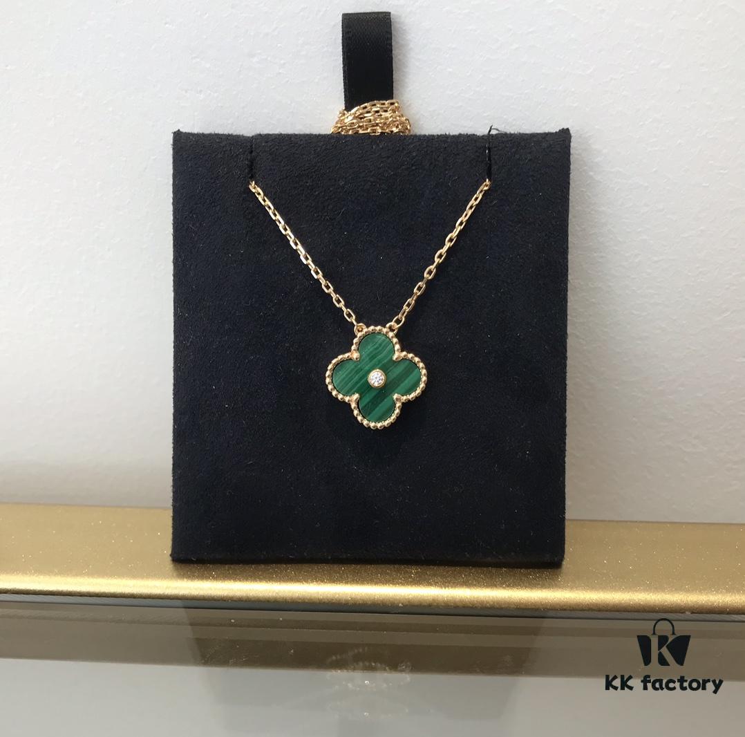 692fc37999f2d84055c88676 Medium Four-Leaf Clover Necklace Collection - Diamond-Paved Top-Quality Sterling Silver 18K Gold Plated