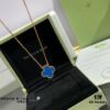 692fc3ab99f2d84055c886b8 Chunky Chain with CNC Buckle, V Gold Plated Mi Gold, Vca Clover with Premium Blue Agate Necklace
