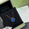 692fc3b099f2d84055c886bc Chunky Chain with CNC Buckle, V Gold Plated Mi Gold, Vca Clover with Premium Blue Agate Necklace