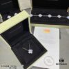 692fc3b499f2d84055c886c1 Chunky Chain with CNC-Cut Clasp, V-Plated Gold Finish, Natural Amethyst Chalcedony Four-Leaf Clover Necklace, High-Precision Craftsmanship