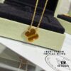 692fc3b999f2d84055c886ca Authentic CNC Buckle V Gold Plated Mimi Gold Thick Chain High-End Craftsmanship Vca Natural Yellow Tiger's Eye Four-Leaf Clover Necklace