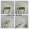 692fc3bd99f2d84055c886cf Authentic CNC Buckle V Gold Plated Mimi Gold Thick Chain High-End Craftsmanship Vca Natural Yellow Tiger's Eye Four-Leaf Clover Necklace