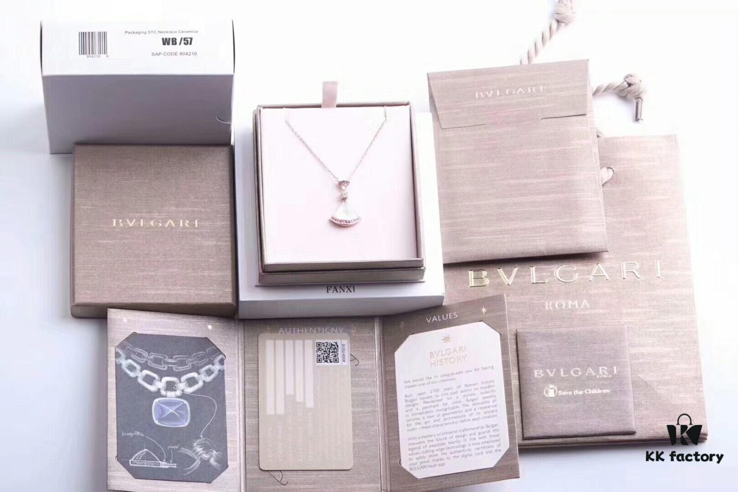 692fc3be99f2d84055c886d2 New Bvlgari-inspired Fan Pendant Necklace, Small Size with Natural White Mother-of-Pearl and Diamond Accents, 925 Sterling Silver 18K Gold Plated