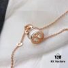 692fc3c699f2d84055c886e3 Classic Bestseller Bvlgari B.Zero1 Series Rose Gold and White Ceramic Necklace