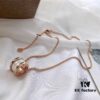 692fc3c799f2d84055c886e4 Classic Bestseller Bvlgari B.Zero1 Series Rose Gold and White Ceramic Necklace