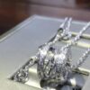 692fc3ce99f2d84055c886ee Bvlgari Diamond-Paved Double Chain Necklace in White and Rose Gold