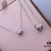 692fc3ce99f2d84055c886f0 BVLGARI Serpenti Full Diamond Necklace, 925 Sterling Silver with 18K Gold Plating, Adjustable Luxury Pendant Inspired by Counterpart