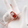 692fc3d799f2d84055c88705 Bulgari BVLGARI 2018 Red Agate and White Agate Diamond-Paved Snake Bone Pendant Necklace