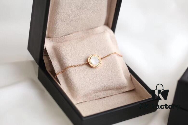 Bvlgari Single Round Bracelet (White + Black)
